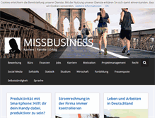 Tablet Screenshot of missbusiness.de